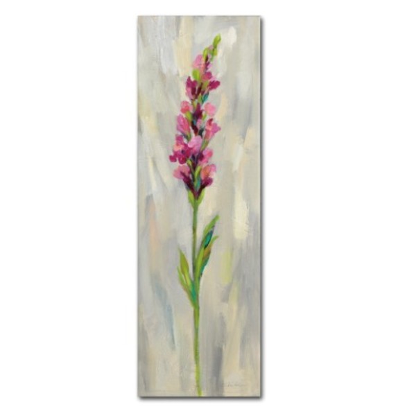 Trademark Fine Art Silvia Vassileva 'Single Stem Flower IV' Canvas Art, 6x19 WAP01988-C619GG